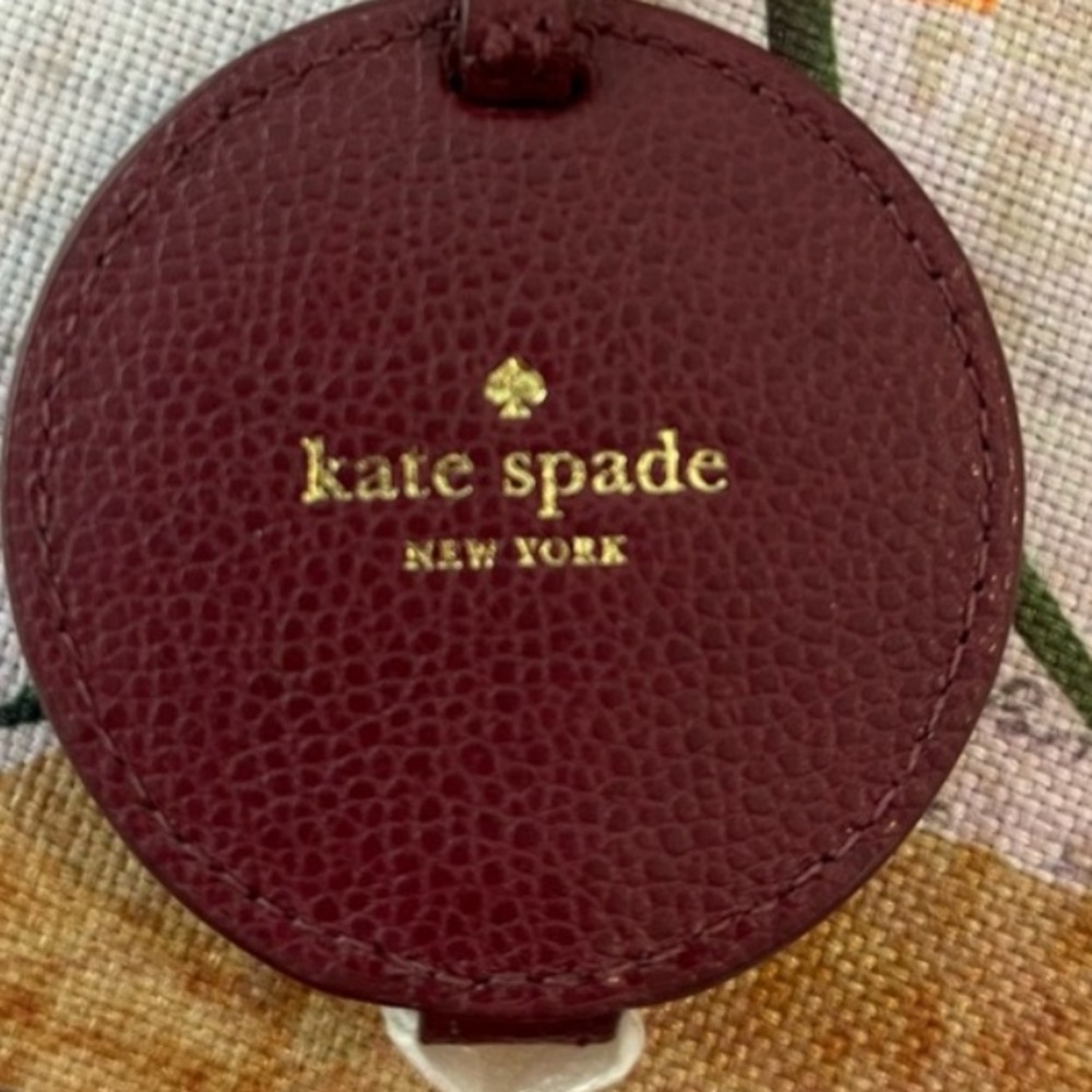 NWT Kate Spade New York Circle Mirror Leather Keychain/Fob - Picture 6 of 8